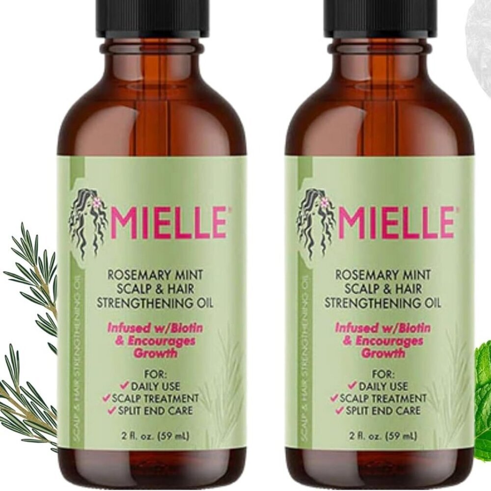Mielle Rosemary Mint Hair Oil, Pack of 2 (NEW)
